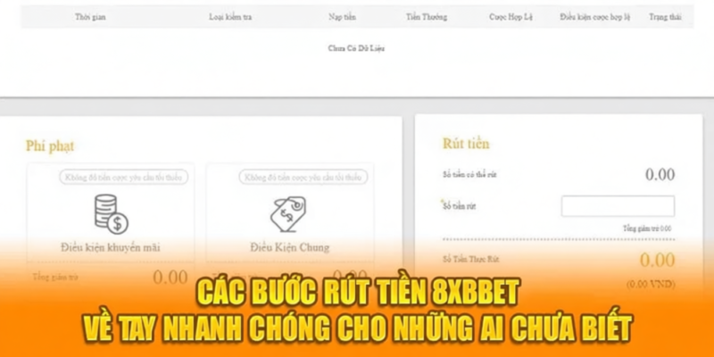Giới thiệu những phương thức rút tiền 8XBET được ưa chuộng nhất