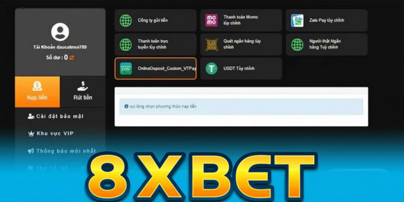 Lợi ích khi nạp tiền tại 8xbet